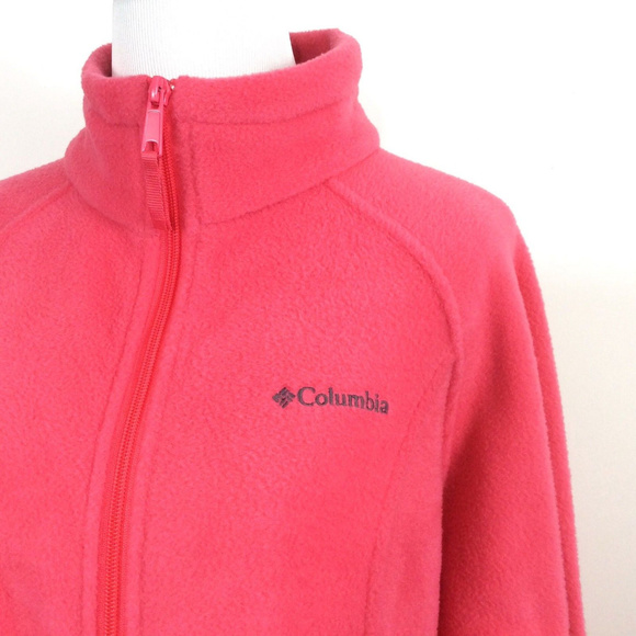 Columbia Jackets & Blazers - COLUMBIA Full Zip Fleece Jacket Pink Large